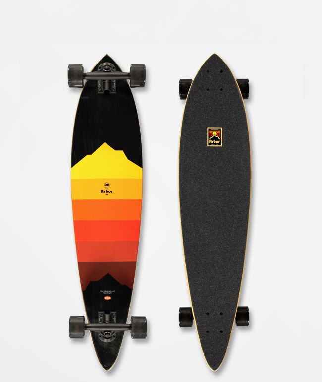 Arbor Fish Draplin 37" Pintail Longboard Complete
